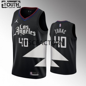 NBA Los Angeles Clippers Trikot Ivica Zubac 40 Jordan 2022-23 Statement Edition Schwarz Swingman - Kinder